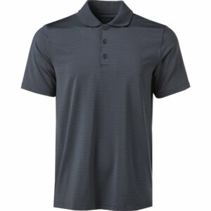 BCG Men's Micro Stripe Polo Shirt Charcoal, Large - Mens Golf Shirts at Academy Sports