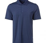 BCG Men’s Micro Stripe Polo Shirt Navy Blue, X-Large – Mens Golf Shirts at Academy Sports