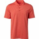 BCG Men’s Micro Stripe Polo Shirt Orange Bright, 2X-Large – Mens Golf Shirts at Academy Sports