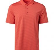 BCG Men’s Micro Stripe Polo Shirt Orange Bright, Medium – Mens Golf Shirts at Academy Sports