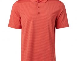 BCG Men’s Micro Stripe Polo Shirt Orange Bright, Medium – Mens Golf Shirts at Academy Sports