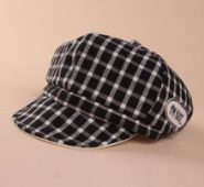 Baby Plaid Baker Boy Cap