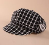 Baby Plaid Baker Boy Cap
