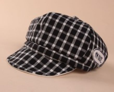 Baby Plaid Baker Boy Cap