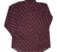 Balenciaga burgundy Viscose Shirts