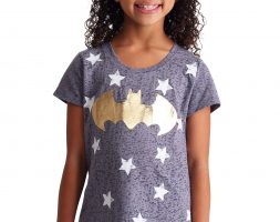 Batgirl Fashion Gray T-Shirt For Girls