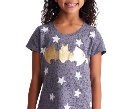 Batgirl Fashion Gray T-Shirt For Girls