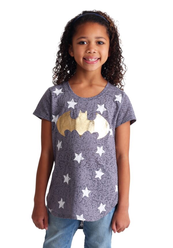 Batgirl Fashion Gray T-Shirt For Girls