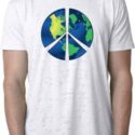 Blue Earth Peace Mens Burnout Shirt