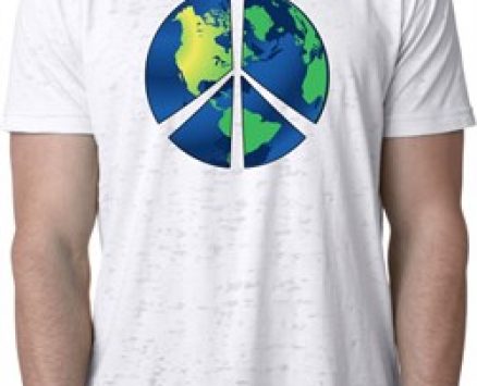 Blue Earth Peace Mens Burnout Shirt