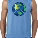 Blue Earth Peace Mens Sleeveless Shirt