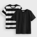 Boys 2 Pack Striped Tee