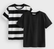 Boys 2 Pack Striped Tee