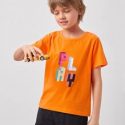 Boys Letter Graphic Short Sleeve Tee