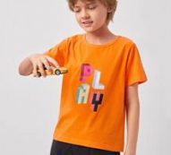 Boys Letter Graphic Short Sleeve Tee