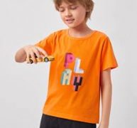 Boys Letter Graphic Short Sleeve Tee