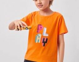 Boys Letter Graphic Short Sleeve Tee