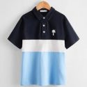 Boys Tree Print Polo Shirt