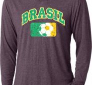 Brasil Mens Hooded Shirt