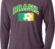 Brasil Mens Hooded Shirt