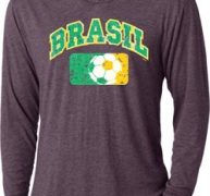 Brasil Mens Hooded Shirt