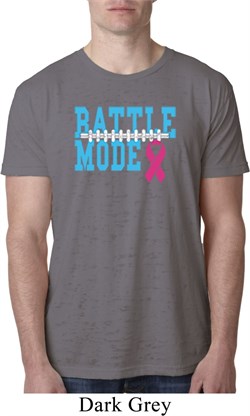 Breast Cancer Awareness Battle Mode Mens Burnout Shirt