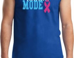 Breast Cancer Awareness Battle Mode Mens Muscle Shirt