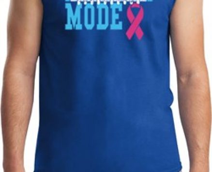 Breast Cancer Awareness Battle Mode Mens Muscle Shirt