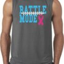 Breast Cancer Awareness Battle Mode Mens Sleeveless Shirt