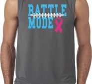 Breast Cancer Awareness Battle Mode Mens Sleeveless Shirt