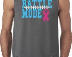 Breast Cancer Awareness Battle Mode Mens Sleeveless Shirt