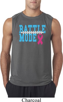 Breast Cancer Awareness Battle Mode Mens Sleeveless Shirt