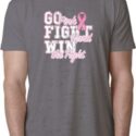 Breast Cancer Awareness Go Fight Win Mens Burnout Shirt