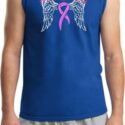 Breast Cancer Awareness Heaven Can Wait Mens Muscle Shirt