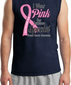 Breast Cancer Awareness Pink For Someone Special Mens Muscle Shirt