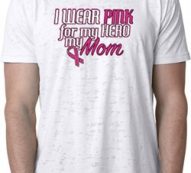 Breast Cancer Awareness Pink for My Hero Mens Burnout Shirt