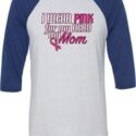 Breast Cancer Awareness Pink for My Hero Mens Raglan Shirt