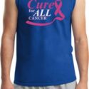 Breast Cancer Awareness Pray for a Cure Mens Muscle Shirt