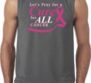 Breast Cancer Awareness Pray for a Cure Mens Sleeveless Shirt