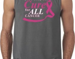 Breast Cancer Awareness Pray for a Cure Mens Sleeveless Shirt