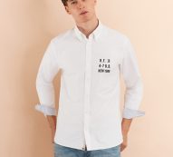 Brooks Brothers Men’s Cotton Oxford Logo Sport Shirt