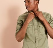 Brooks Brothers Men’s Garment-Dyed Twill Sport Shirt