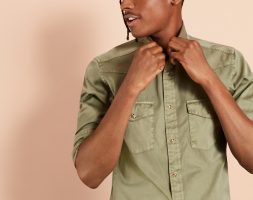 Brooks Brothers Men’s Garment-Dyed Twill Sport Shirt