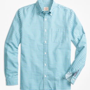 Brooks Brothers Men's Gingham Cotton Oxford Sport Shirt