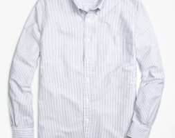 Brooks Brothers Men’s Stripe Oxford Sport Shirt