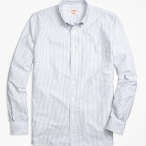 Brooks Brothers Men's Stripe Oxford Sport Shirt