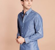 Brooks Brothers Men’s Striped Yarn-Dyed Broadcloth Sport Shirt