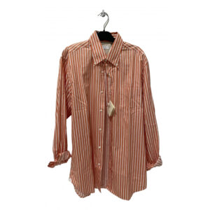 Brunello Cucinelli orange Cotton Shirts