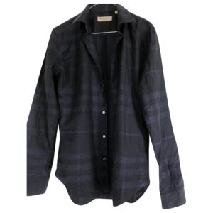 Burberry navy Linen Shirts