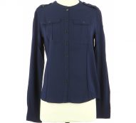 Burberry navy Viscose Shirts